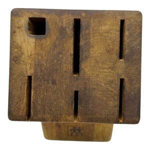 Zwilling J.A. Henckels Knife Block Only Tabletop Wood 6-Slot